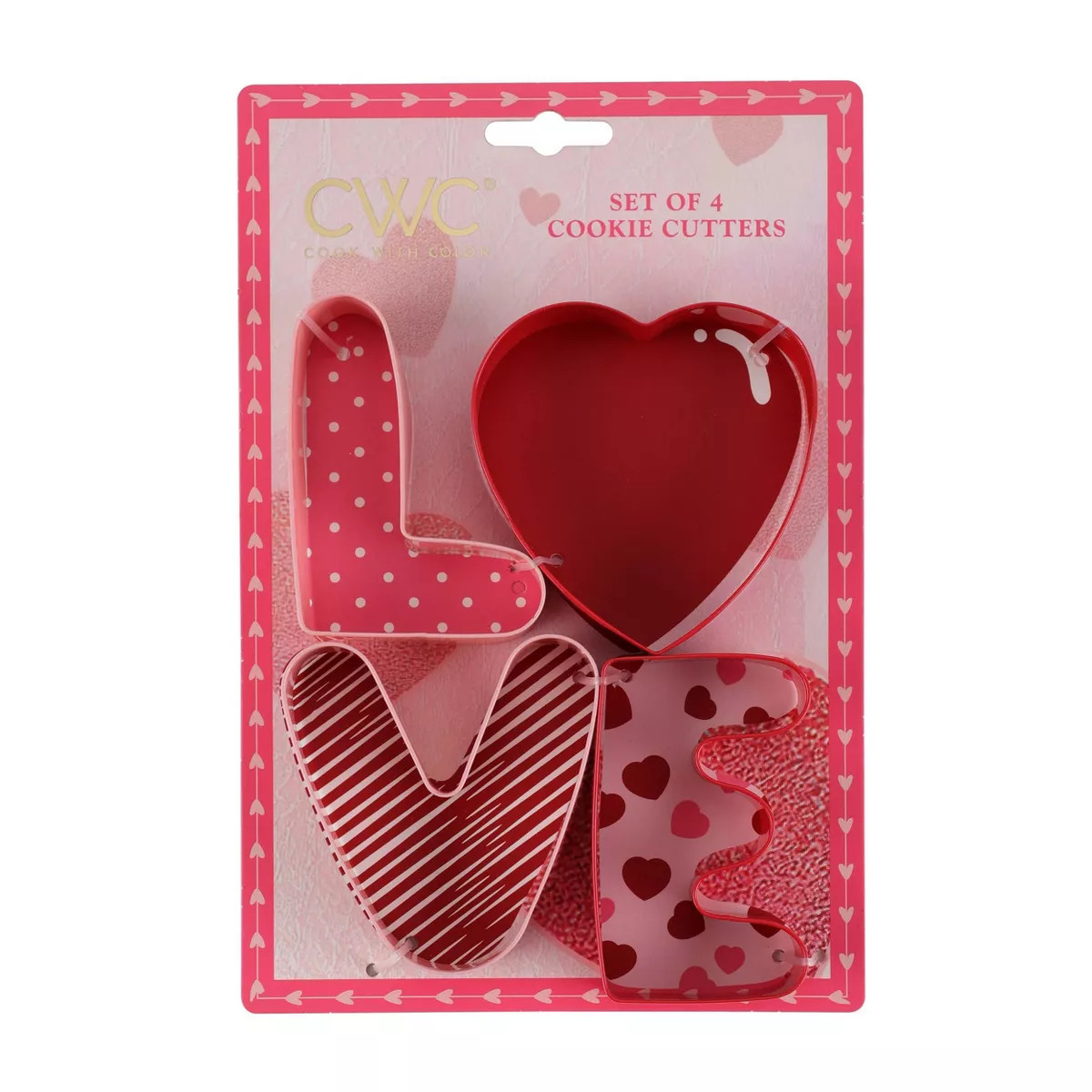 Cook With Color 4pc Love Cookie Cutter Set | Target