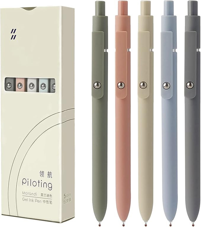 Amazon.com: 5pcs Gel Pens Quick Dry Ink Pens Fine Point Premium Retractable Rolling Ball Gel Pens... | Amazon (US)