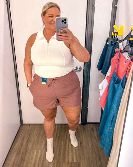 These workout shorts are the perfect cut for the curves! I love the pockets and they are so stretchy. It looked so cute with this polo tank crop top. These shorts would be perfect for any casual spring outfit. 

I’m normally an 18/20 and wearing the 2X here. 

Active wear
Plus size shorts
Plus size activewear
plus size athleisure 
Plus size crop top 
Size 18
Size 20

#LTKplussize #LTKfindsunder50 #LTKfitness