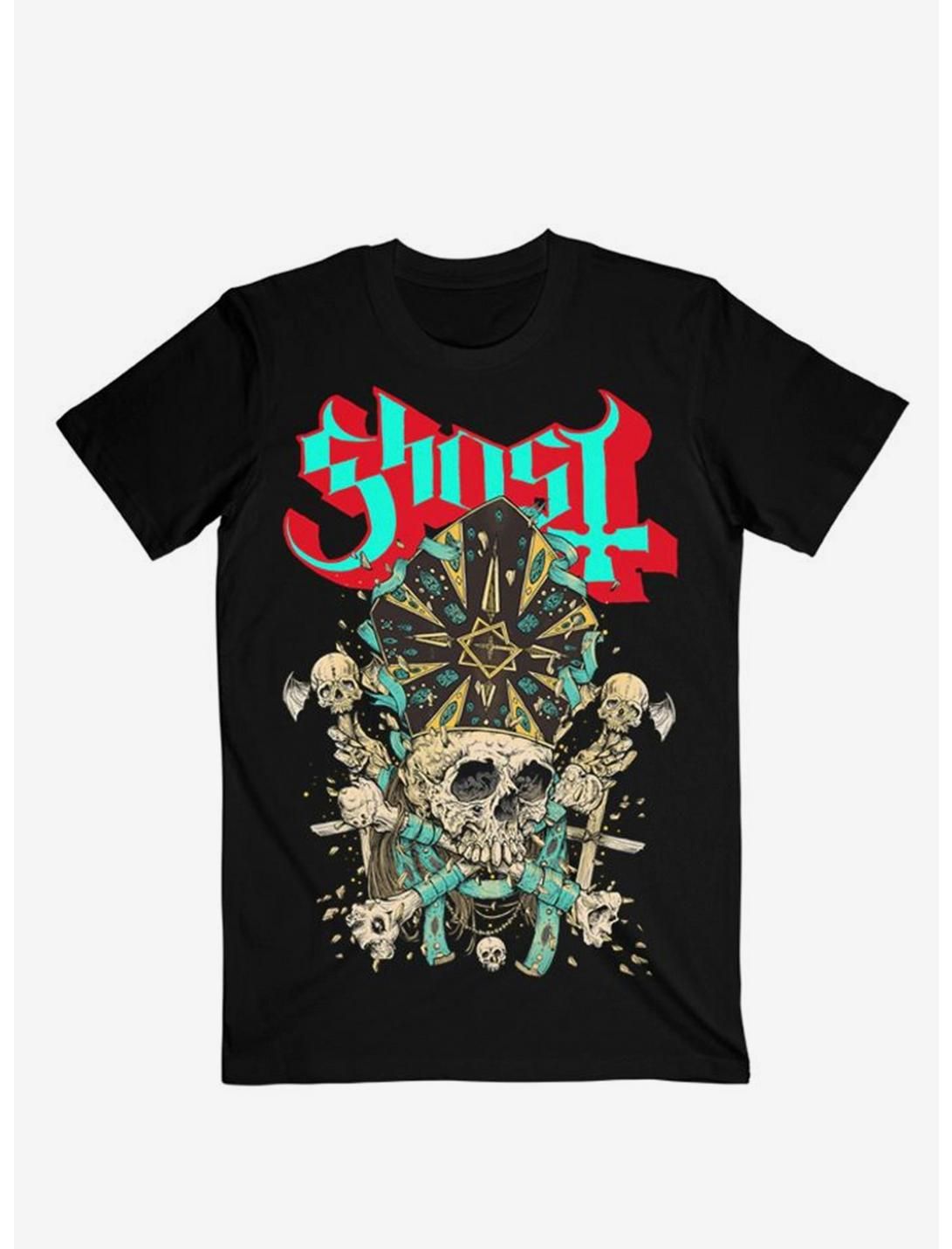 Ghost Papa Emeritus IV Skull & Crossbones T-Shirt | Hot Topic