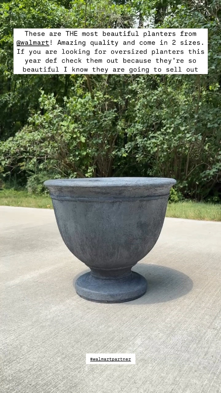 Literally screaming over this amazing Walmart find!! The most beautiful oversized planter! So pretty and such a timeless shape! @walmart #walmartpartner

#LTKSeasonal #LTKVideo #LTKHome