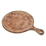 Round Wood Chopping Cutting Board with Handle Kitchen for Fruits Vegetables Meat by Godinger | Amazon (US)