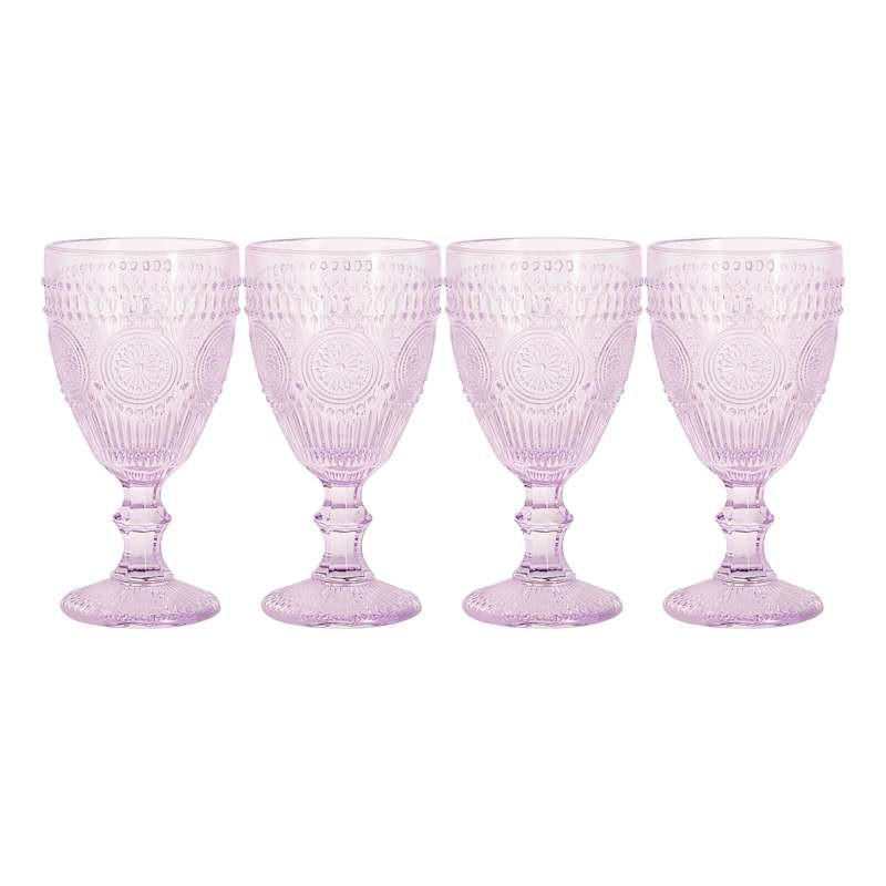 Set of 4 Circa Lavender Wine Goblets, 10oz | At Home