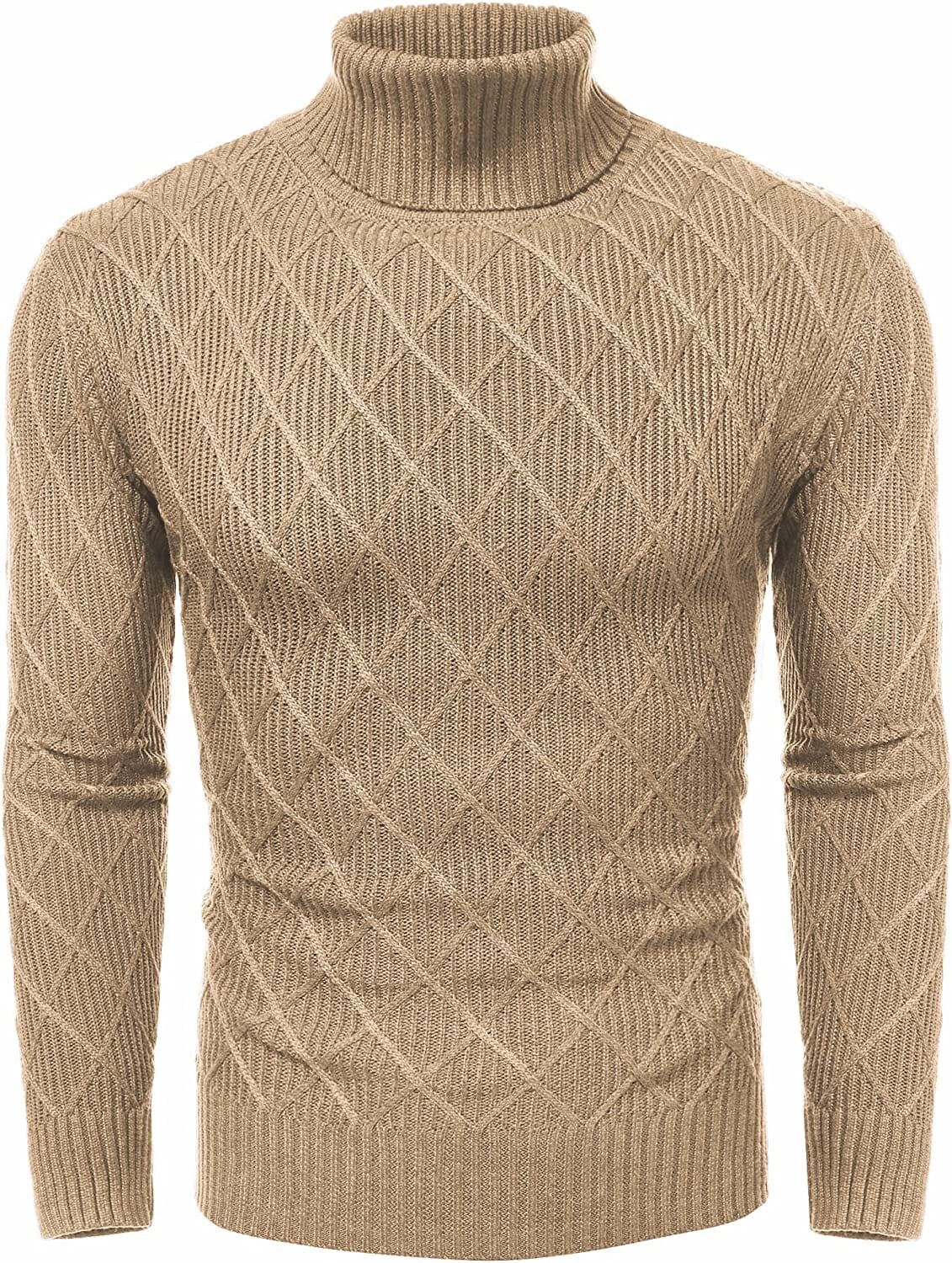 Slim Fit Thick Cotton Pullover Turtleneck Sweaters (US Only) | Coofandy