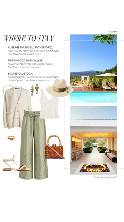 Napa is always a good idea 🍷✨

I pulled together the ultimate Napa Valley edit featuring what to wear for wine tastings, vineyard lunches, luxury hotel stays, and long dinners under the string lights — plus the best hotels, wineries, and restaurants to add to your itinerary.

Think effortless dresses, chic sandals, lightweight layers, and polished accessories that feel perfectly at home among the vines. Equal parts relaxed, romantic, and incredibly chic.

Save this one for your next wine country weekend 🤍#NapaValley #WineCountryStyle #VacationStyle #ResortWear #SummerStyle #LTKFinds #NapaFashion #TravelOutfits #WeekendGetaway #CaliforniaStyle #VineyardStyle #LuxuryTravel #WhatToWear #LTKStyle

#LTKTravel #LTKSeasonal #LTKOver40 #LTKTravel