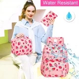 3PCS Backpack for Girls, 17" Water Resistant School Bag with Lunch Box, Cute Strawberry Bookbag S... | Walmart (US)