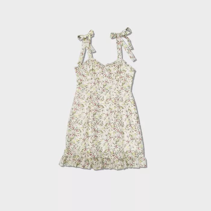 Women's Floral Print Sleeveless Ruffle Cup Dress - Wild Fable™ | Target