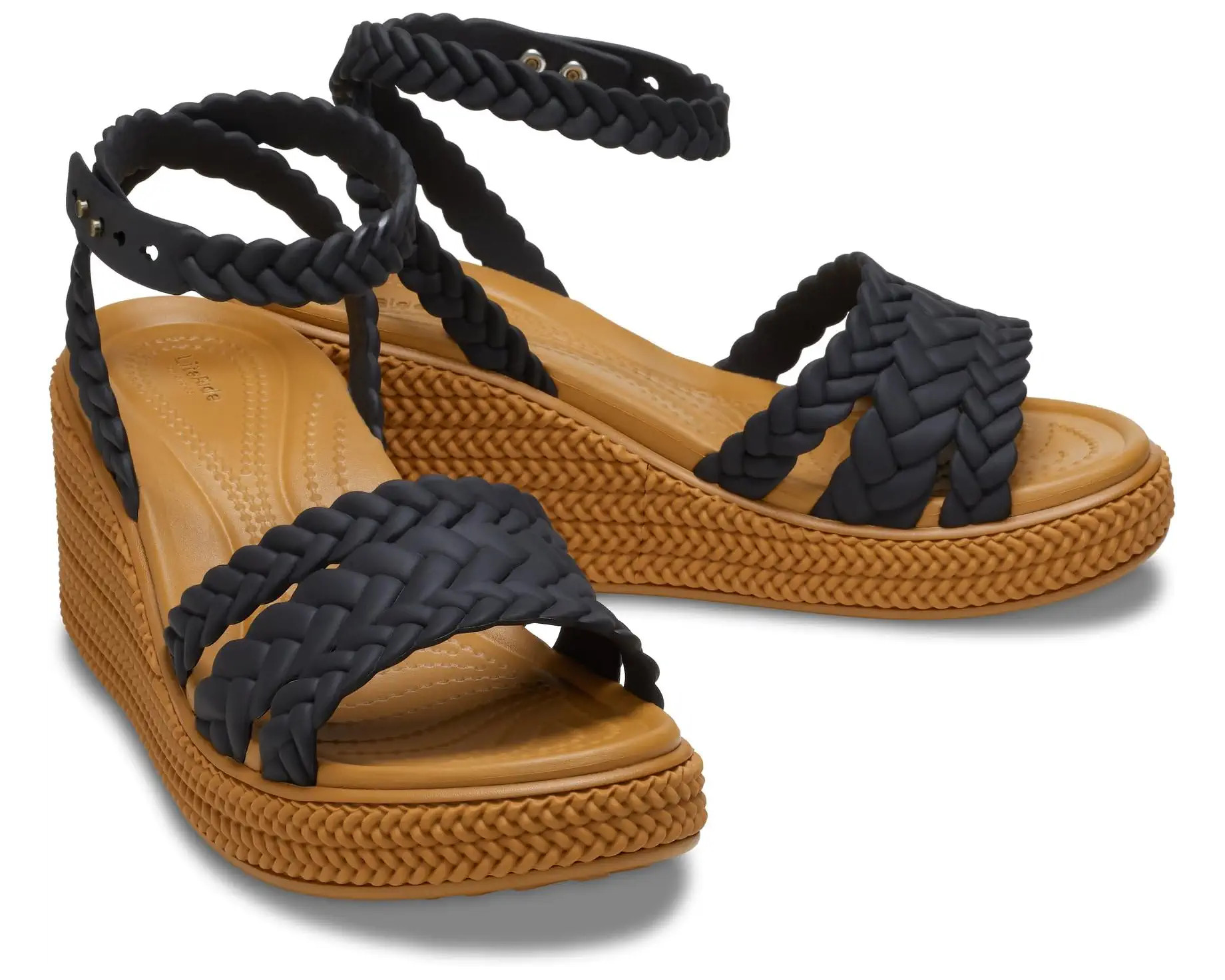 Women's Crocs Brooklyn Ankle Strap Wedge Platform Sandals | Zappos