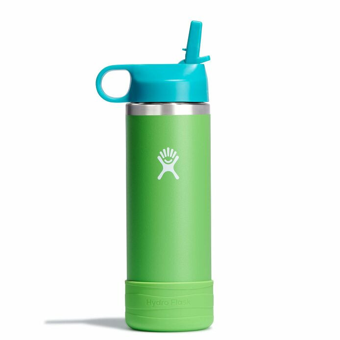 18 oz Kids Wide Mouth w/ Straw Cap - Grass | Hydro Flask