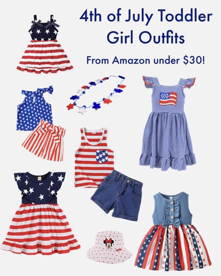 4th of July toddler girl outfits. All from Amazon under $30!

#LTKfamily #LTKkids #LTKSeasonal