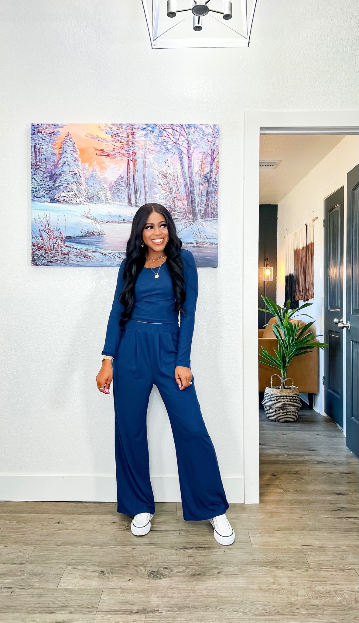 2 piece set: I am 5’4” wearing a small, comfortable material and has two pockets. •Sneakers: These are a high top platform style & I went down one size. 

#LTKsalealert #LTKSeasonal #LTKhome