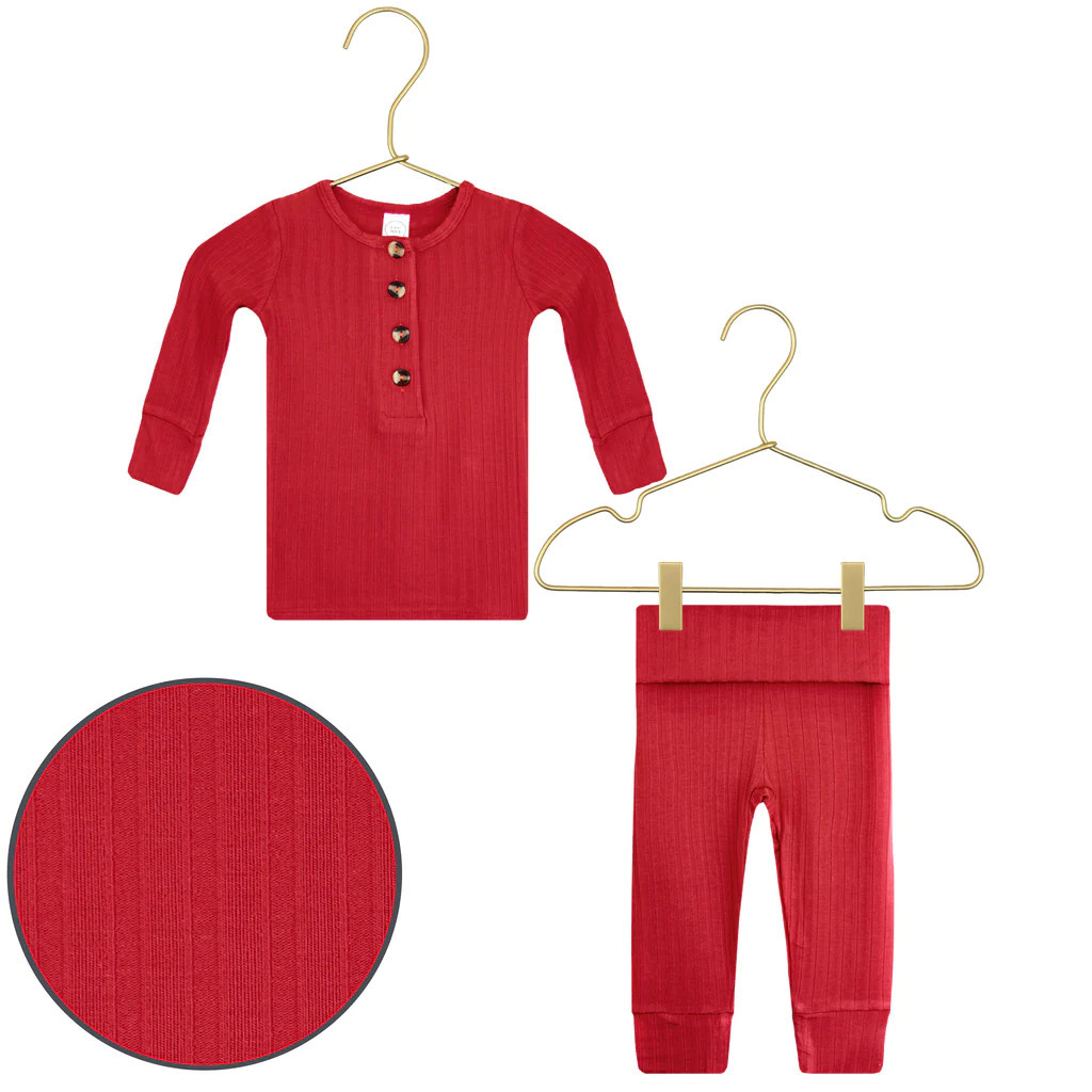 Pre-Order Sterling Ribbed Top + Bottoms | Lou Lou & Company