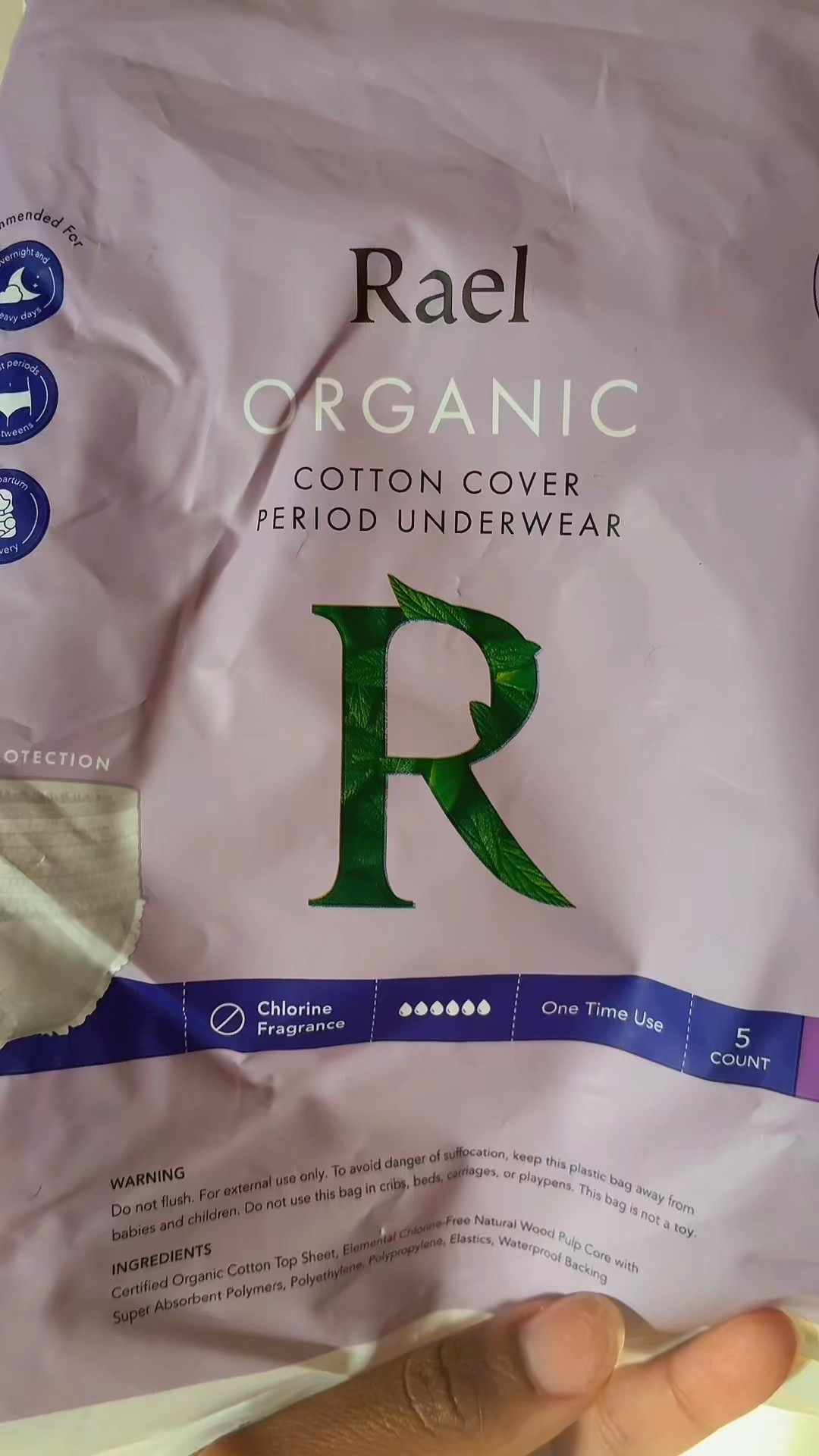@Rael I used to use the @Always ones but they kept breaking my skin out to the point I had to stop but I love the always brand for years just doesn't work for my skin I guess I just switched over to the #rael underwear for my cycle very comfortable no skin breakouts
One Time Use
ep this plastic bag away from playpens. This bag is not a toy
¡ed Organic Cotton Top

#LTKGiftGuide #LTKBeauty #LTKHoliday