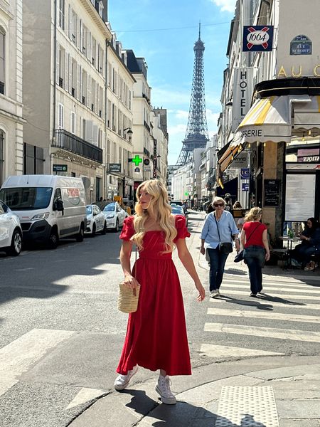 Red linen dress is Paris. Wearing size 2

#LTKTravel #LTKSeasonal