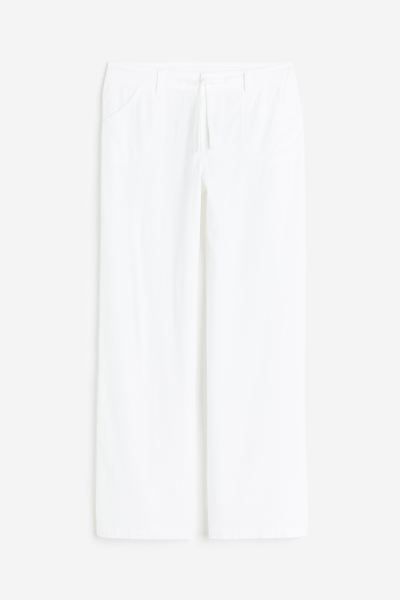 Linen-blend trousers | H&M (UK, MY, IN, SG, PH, TW, HK)