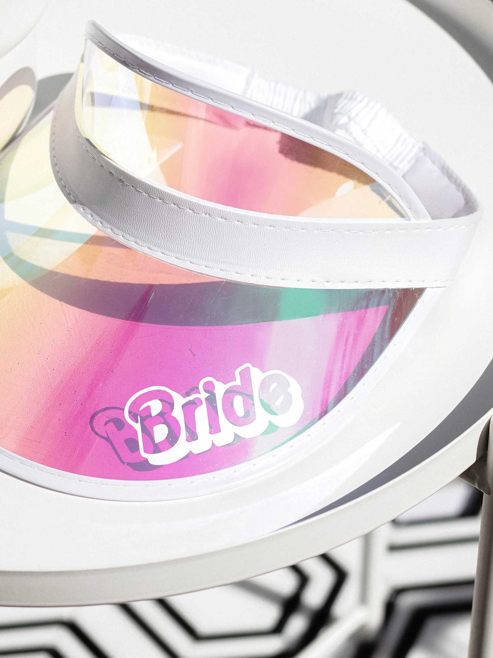 Barbie Theme Bride Visor Bachelorette Visors | Iridescent Barbie Theme Bachelorette Party | Sun V... | Etsy (US)