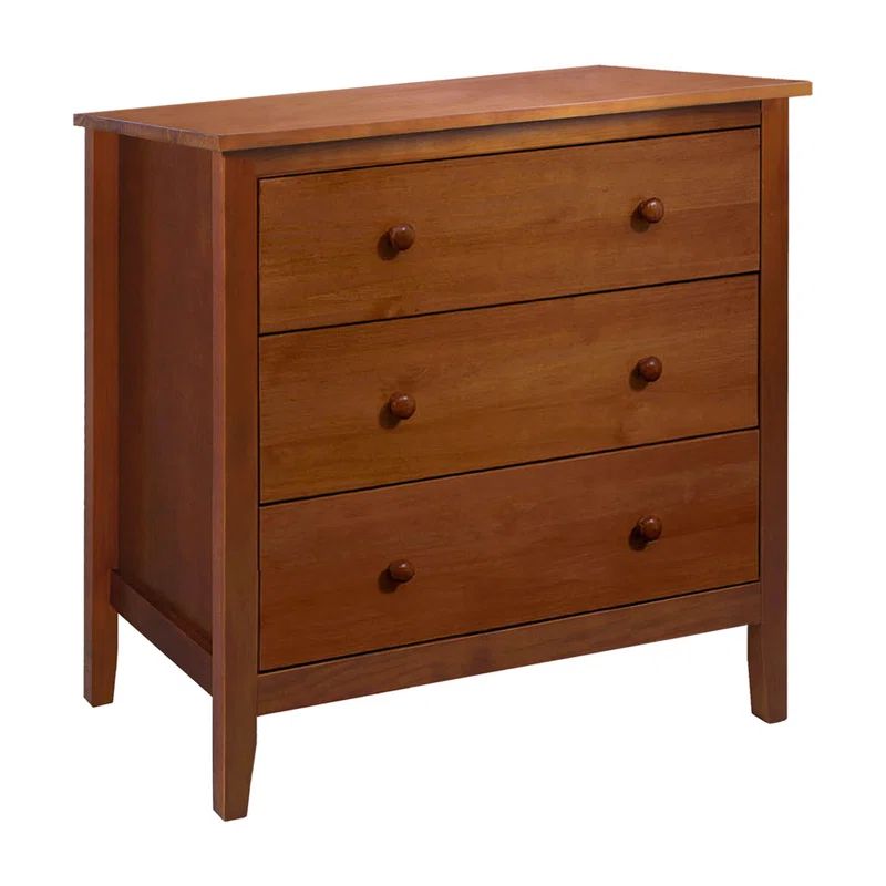 Luciana 3 - Drawer Solid Wood Bachelor's Chest in Brown | Wayfair North America