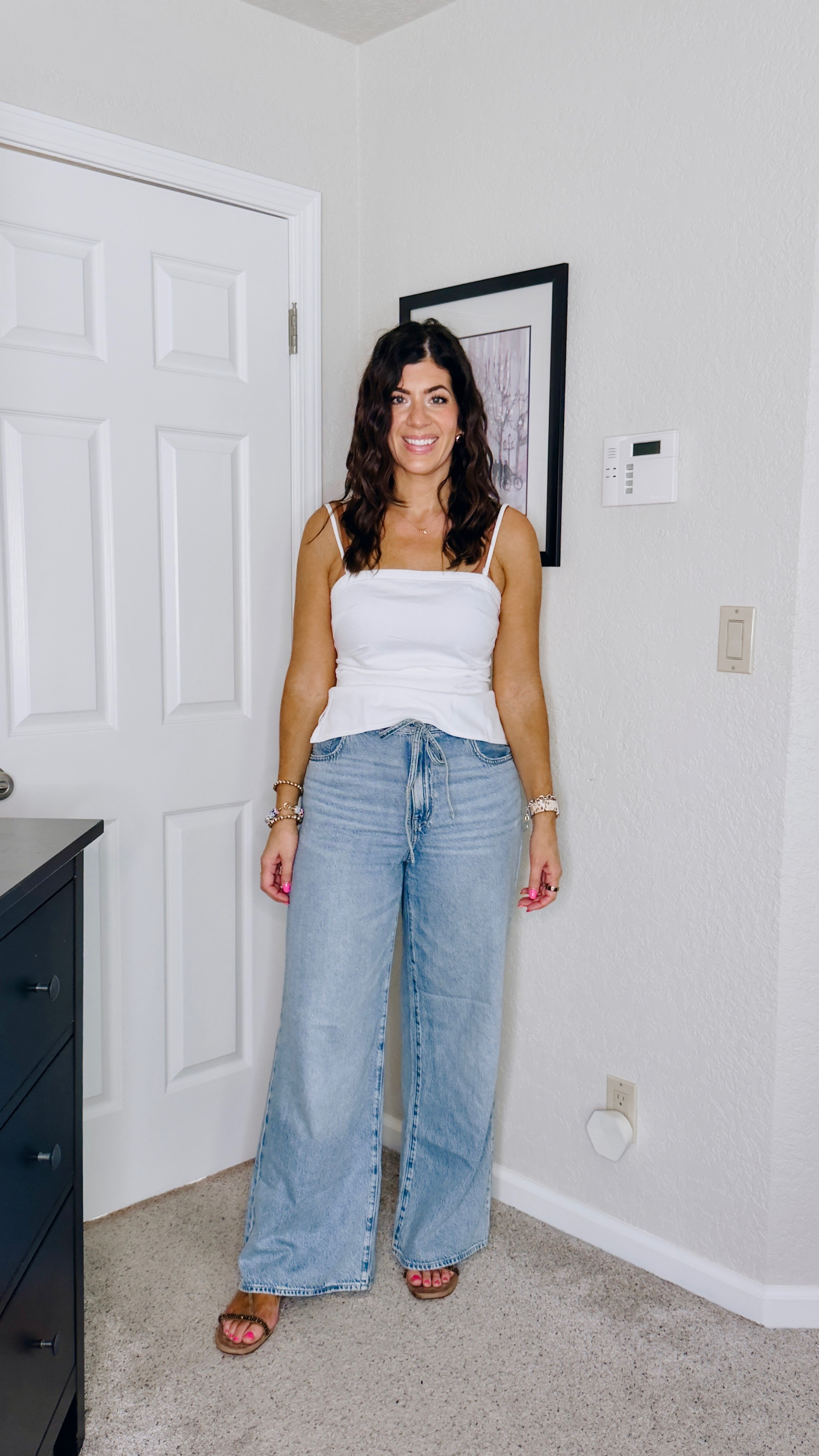 Use code LTK20 Madewell sale, wearing 6 in the top and 29 curvy in bottoms 

midsize outfit, casual, summer denim, trendy outfit, easy outfit, date night, jeans and a top, white outfit, brown sandals, summer fashion, what to wear, mom outfit

#LTKxMadewell #LTKSaleAlert #LTKMidsize