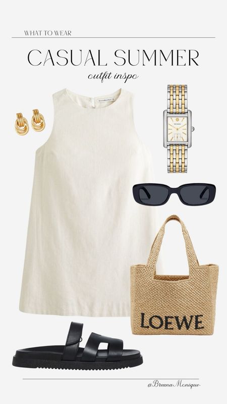 Casual summer outfit, white dress, Pinterest inspired outfit, sandals, linen dress

#LTKFindsUnder100 #LTKStyleTip #LTKSeasonal