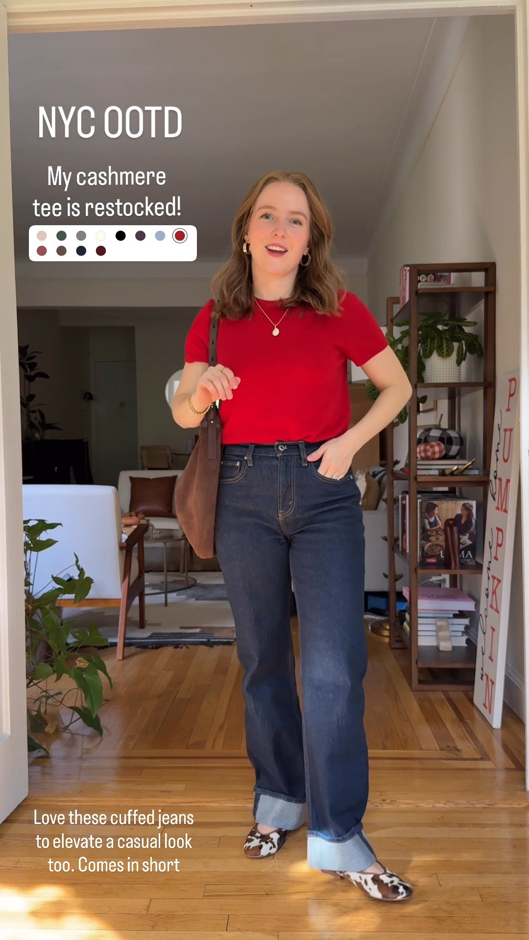 Ootd in NYC
Small cashmere tee (sized up 1)
25 short cuffed jeans (I’m 5ft 2 118 lbs)
7 suede flats

#LTKStyleTip #LTKSaleAlert