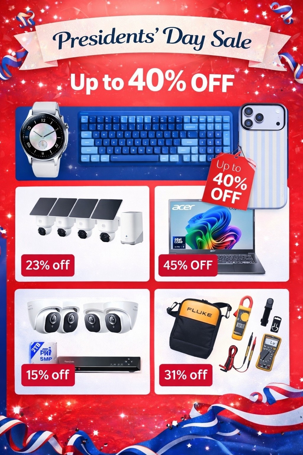 Presidents’ Day tech deals are LIVE 🇺🇸🔥

Up to 40% OFF electronics — from smartwatches + keyboards to laptops, security cameras & more. Such a good time to upgrade your setup or grab something you’ve been eyeing 👀💻⌚️

Some discounts are even higher on select items, so don’t wait!

Everything is linked on my LTK 🛒✨

#LTKSale #LTKTech #PresidentsDaySale #ElectronicsDeals #LTKFinds

#LTKSaleAlert #LTKU #LTKootd