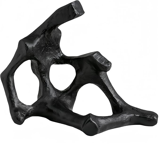 WAZAIGUR Simple Modern Black Abstract Sculptures Statues Table Shelf Decor for Home, Desk, Living... | Amazon (US)