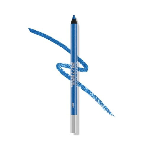 URBAN DECAY 24/7 Glide-On Waterproof Eyeliner Pencil - Smudge-Proof, Long-Lasting, Transfer-Proof, Up to 16HR Wear, Smooth No-Tug Formula, Roxy (Metallic Blue) - 0.04 oz | Amazon (US)