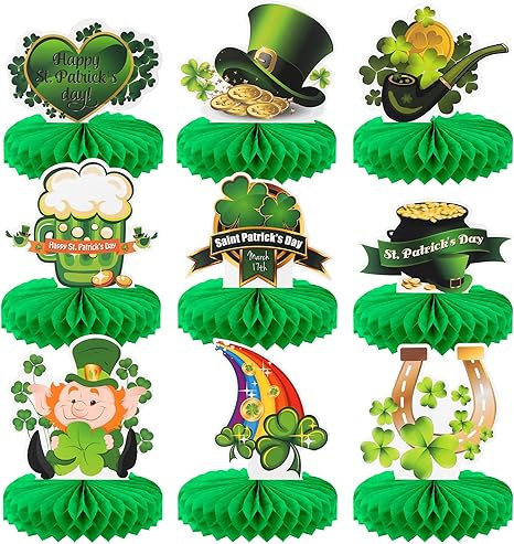 KatchOn, St Patricks Day Decorations Centerpieces - Huge, 9 Pieces | St Patricks Day Decorations ... | Amazon (US)
