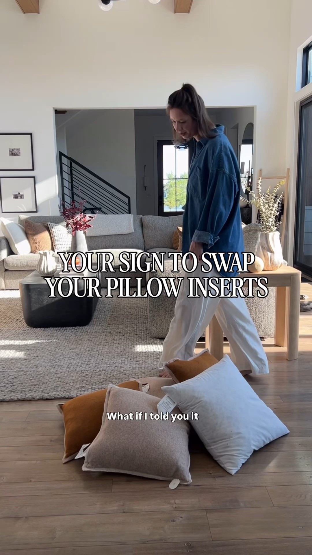 Here’s the secret designers swear by: it’s not always about the pillow cover… it’s about the insert. 🛋️ Swapping your standard inserts for down or down-alternative instantly makes your pillows look fuller, more luxurious, and way more high-end. The trick? Always size up — if your cover is 20x20, go with a 22x22 insert. It gives you that perfectly plump, designer ‘chop’ every time. Small change, big impact — and your living room just got an instant upgrade.

#LTKSeasonal #LTKHome