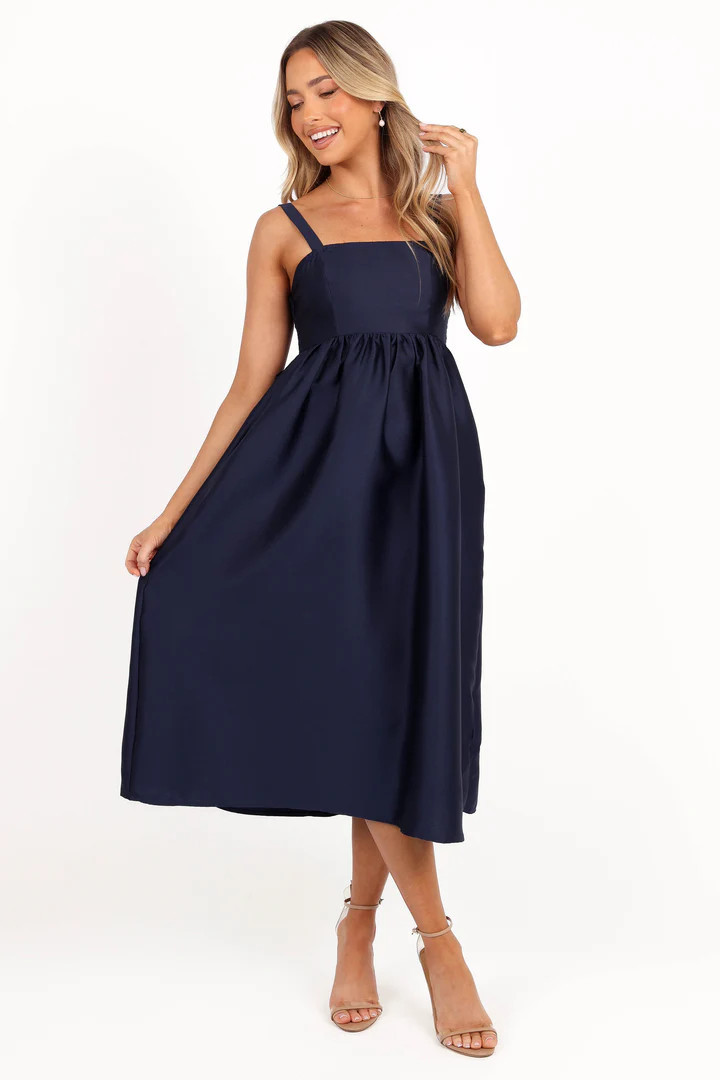 Isla Midi Dress - Navy | Petal & Pup (US)