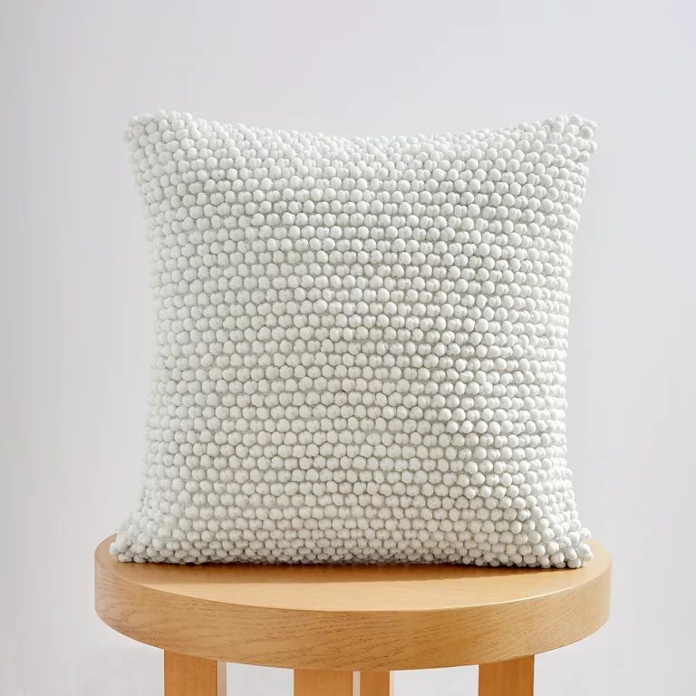 Gap Home Chunky Knot Textured Decorative Square Throw Pillow, White, 20" x 20" - Walmart.com | Walmart (US)