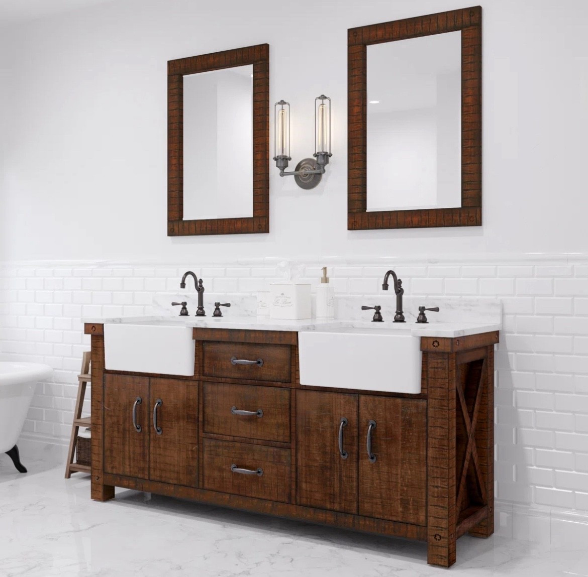 Aiana 72'' Double Bathroom Vanity with Carrara Marble Top



#LTKGiftGuide #LTKActive #LTKHome
