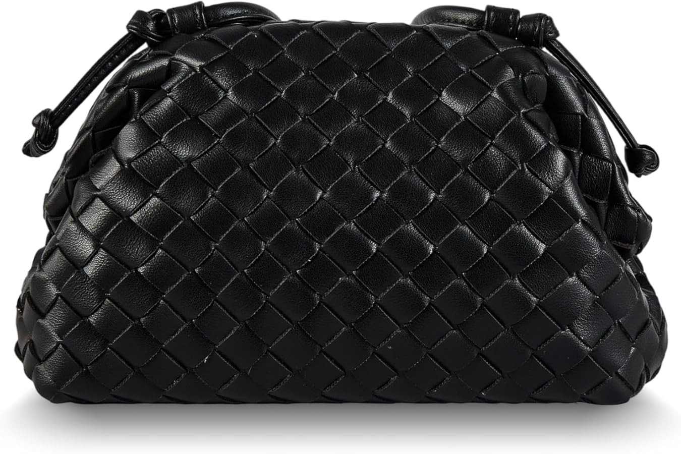 Woven Clutch Purse for Women Fashion Small Square Handbag Vintage Premium Bag PU Leather Handmade... | Amazon (US)