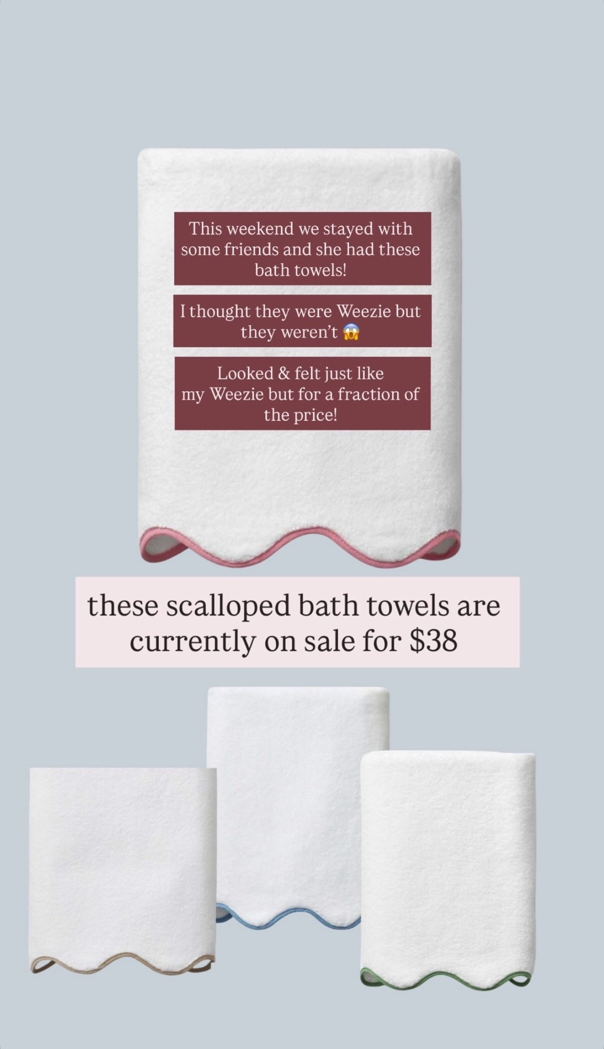 These precious towels are on sale! Comes in several colors and sizes! 

#Sale #TheSouthernSource

#LTKSaleAlert #LTKHome #LTKdayinmylife