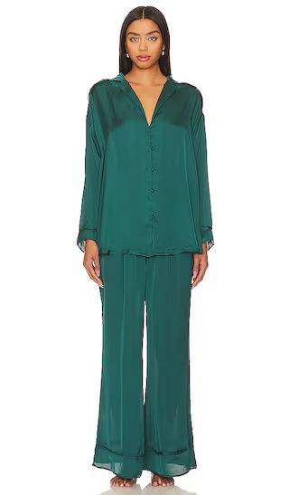 x Intimately FP Dreamy Days Solid Pj Set In Forest Pool | Revolve Clothing (Global)