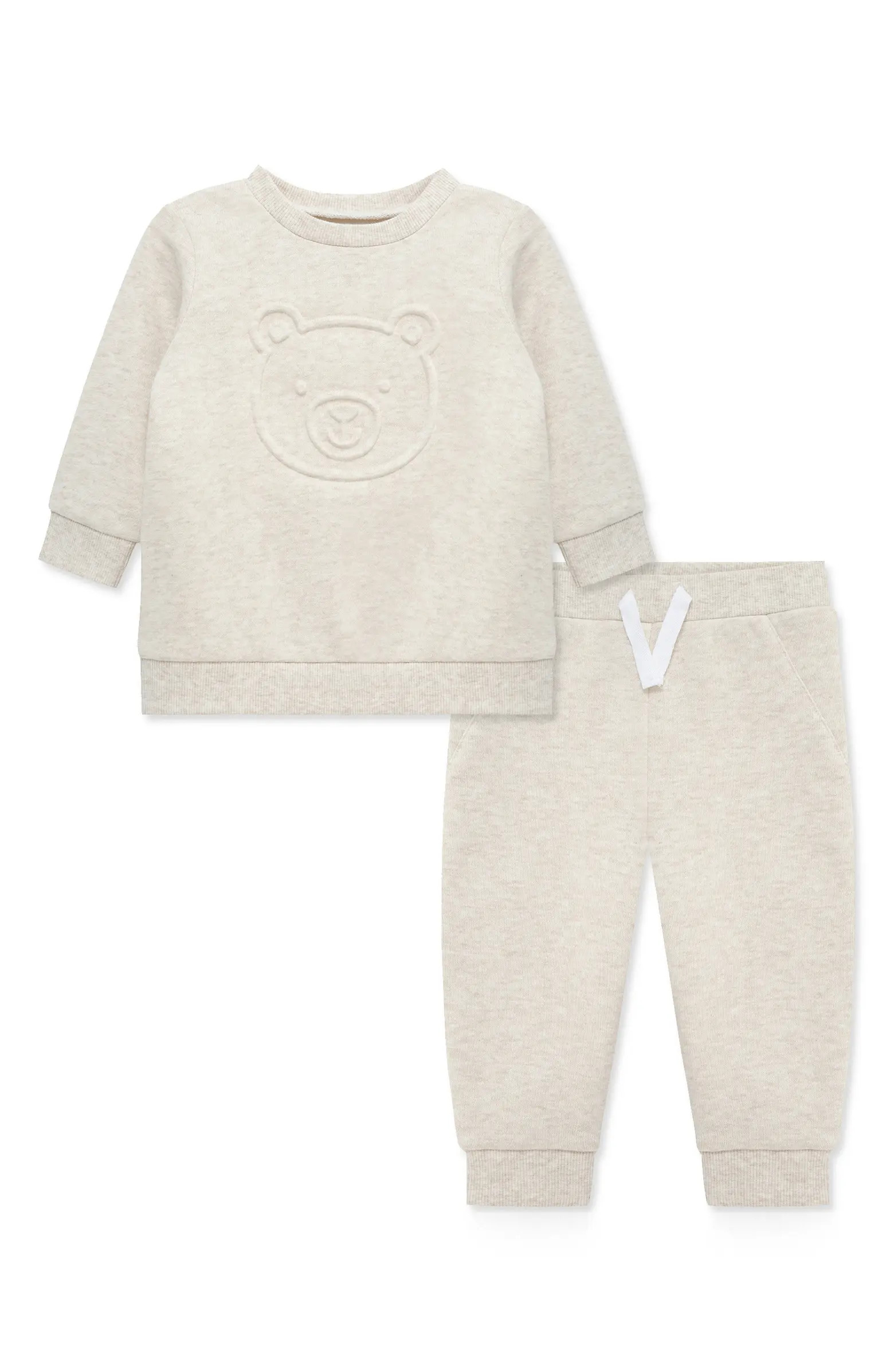 Little Me Bear Sweatshirt & Joggers Set | Nordstrom | Nordstrom