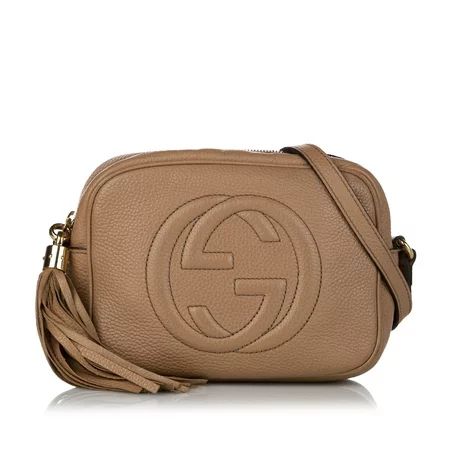 Pre-Owned Gucci Soho Disco Crossbody Bag Calf Leather Brown | Walmart (US)