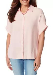 Women's Daisy Short Sleeve Button Down Shirt | Belk
