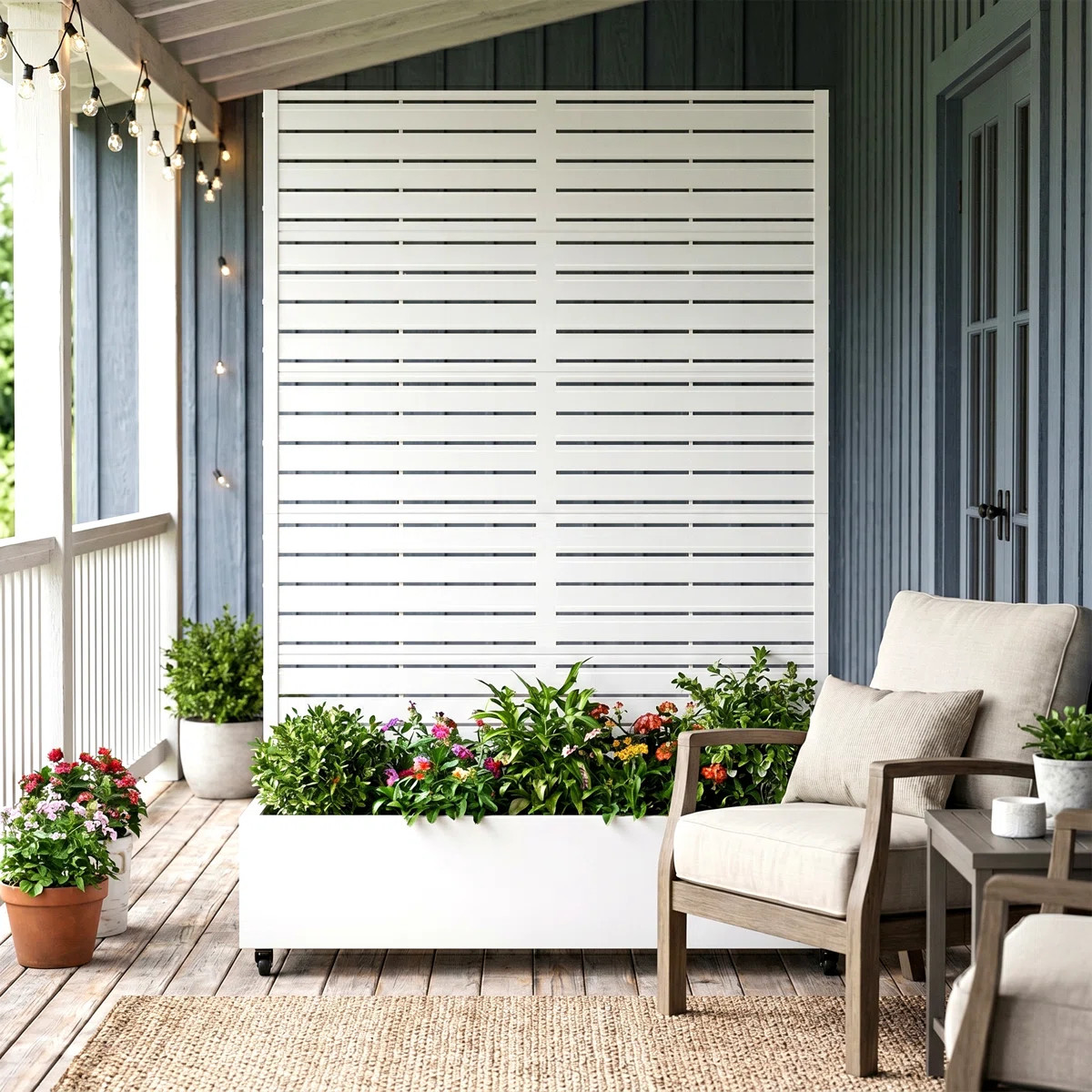 Eulau Metal Planter Box with Wheels | Wayfair North America