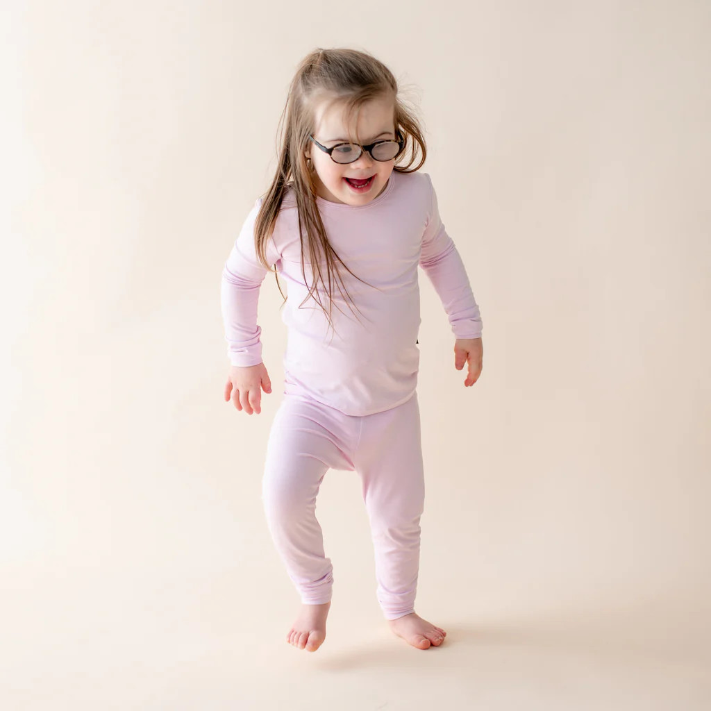 Long Sleeve Pajamas in Thistle | Kyte Baby
