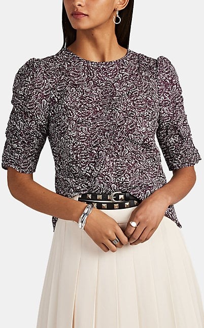 LES COYOTES DE PARIS Ambre Ruched Batik-Inspired Blouse | Barneys New York | Barneys New York (Global)