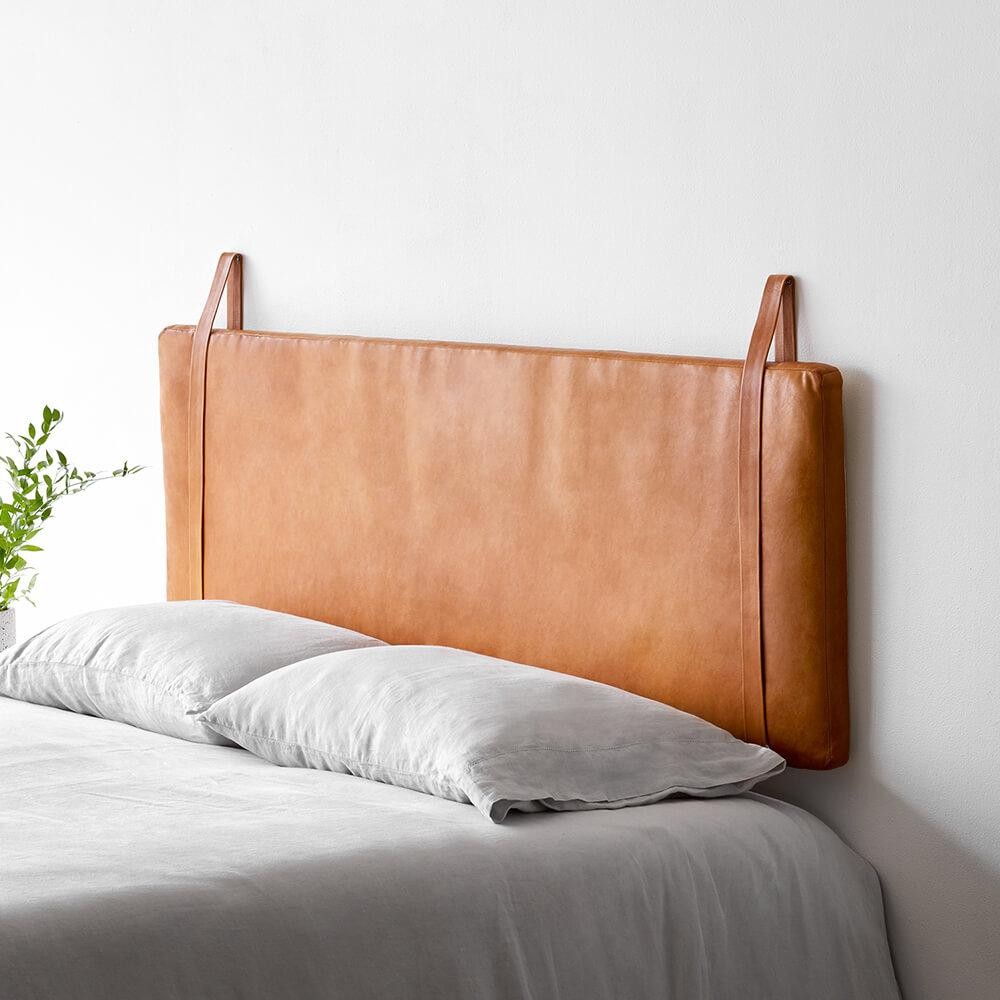 Modern Hanging Leather Headboard | Handcrafted in Portugal   – The Citizenry | The Citizenry