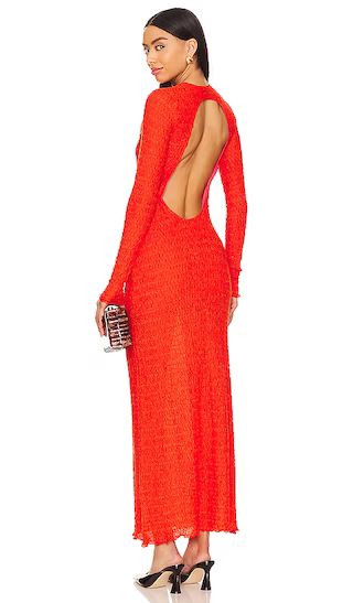 Lendi Maxi Dress in Orange | Revolve Clothing (Global)