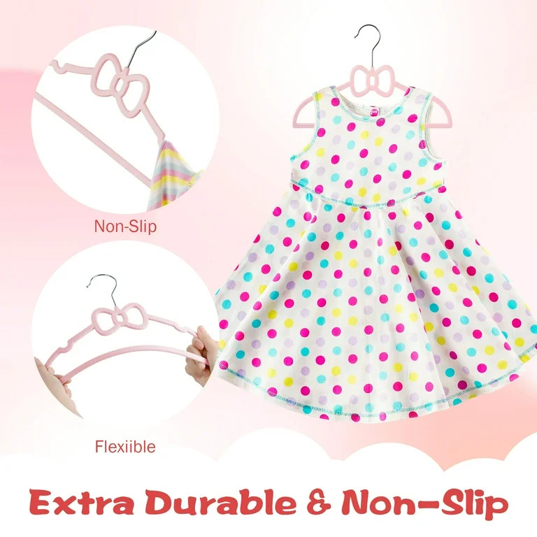 Paquete de 50 Perchas para Niños, Perchas para Bebés de Terciopelo de Primera Calidad, Fuertes ... | Walmart (US)