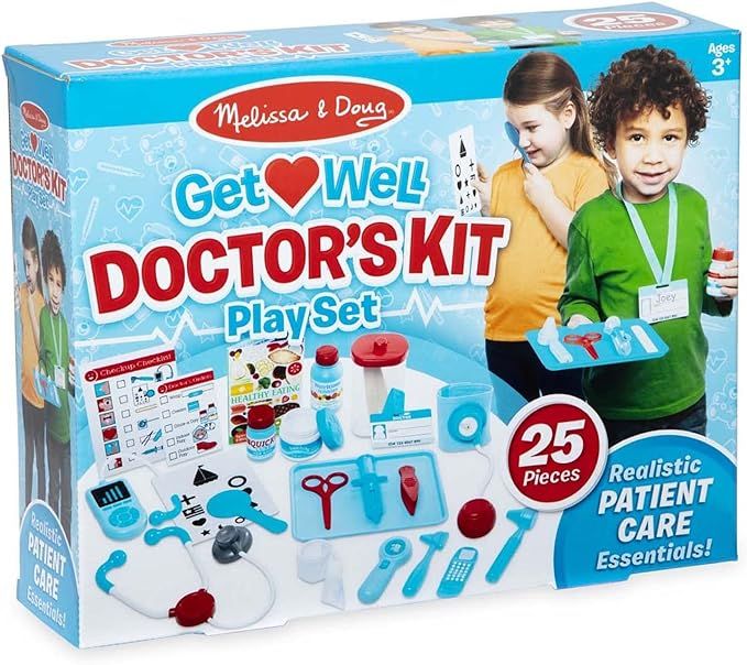 Melissa & Doug Get Well Doctor’s Kit Play Set – 25 Toy Pieces | Amazon (US)