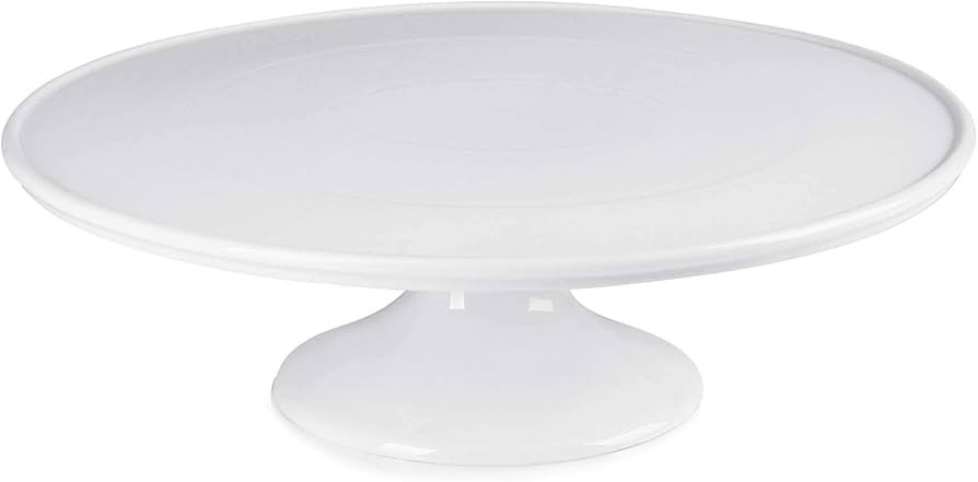 Sweese 12-Inch Porcelain Cake Stand, Round Dessert Stand, White Cupcake Stand for Parties | Amazon (US)