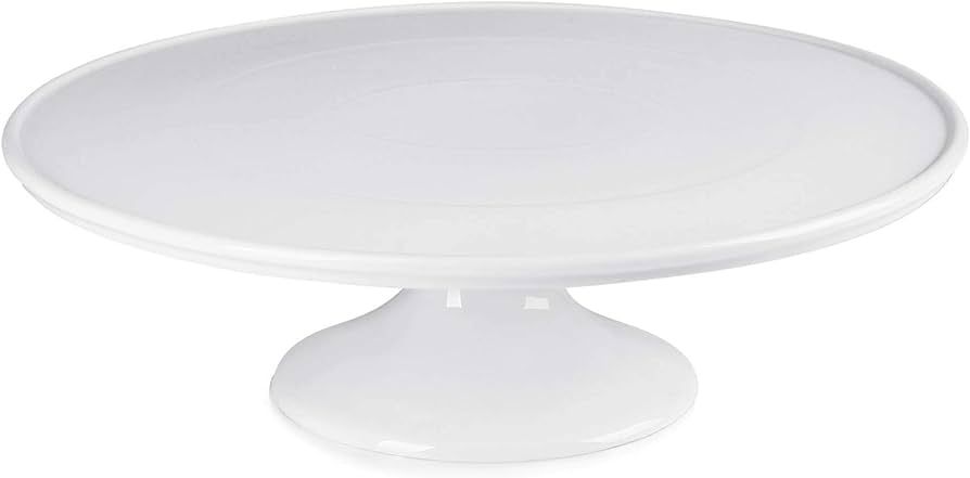 Sweese 709.101 12-Inch Porcelain Cake Stand, Round Dessert Stand, White Cupcake Stand for Parties | Amazon (US)