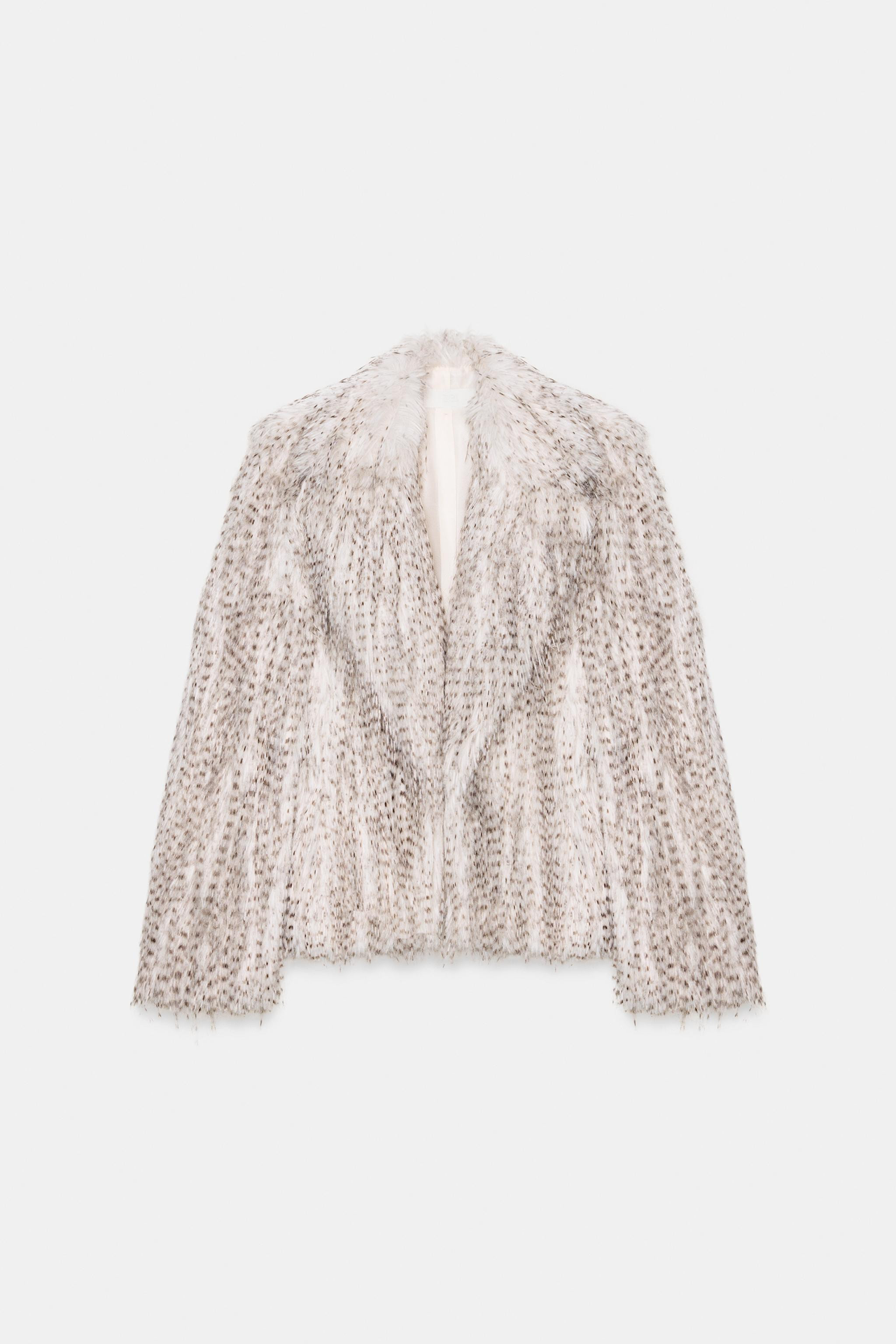 SHORT FAUX FUR COAT | Zara US