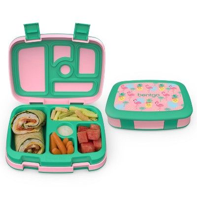 Bentgo Kids' Prints Leakproof, 5 Compartment Bento-Style Lunch Box - Tropical Fun | Target