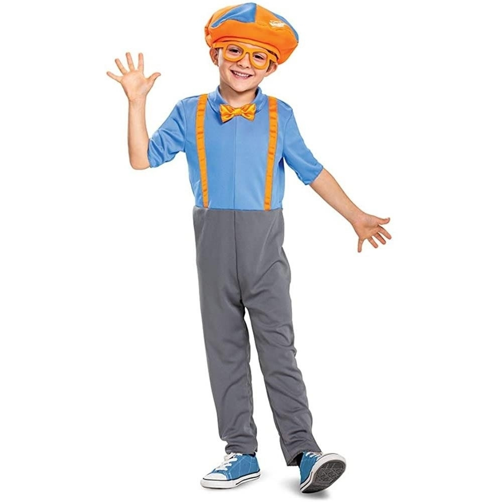 Licensed Blippi Toddler Classic Child Halloween Complete Costume Jumpsuit 4-6X | Walmart (US)